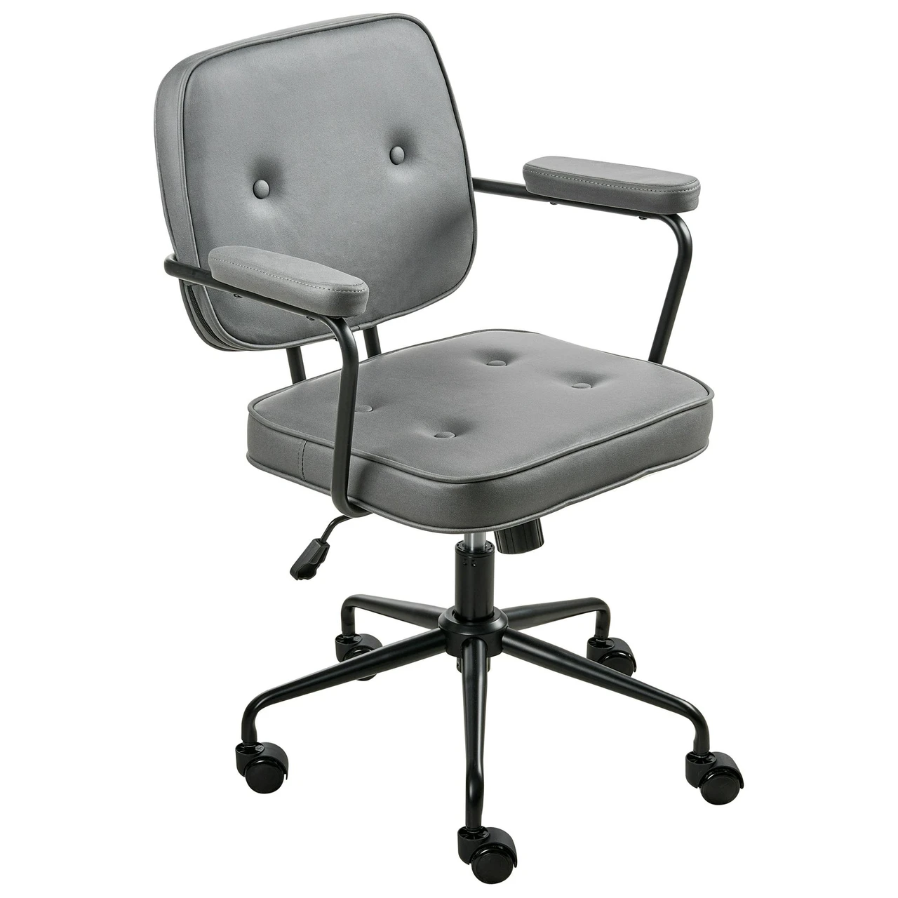 Cadeira home office PAWNEE Veludo Cinzento