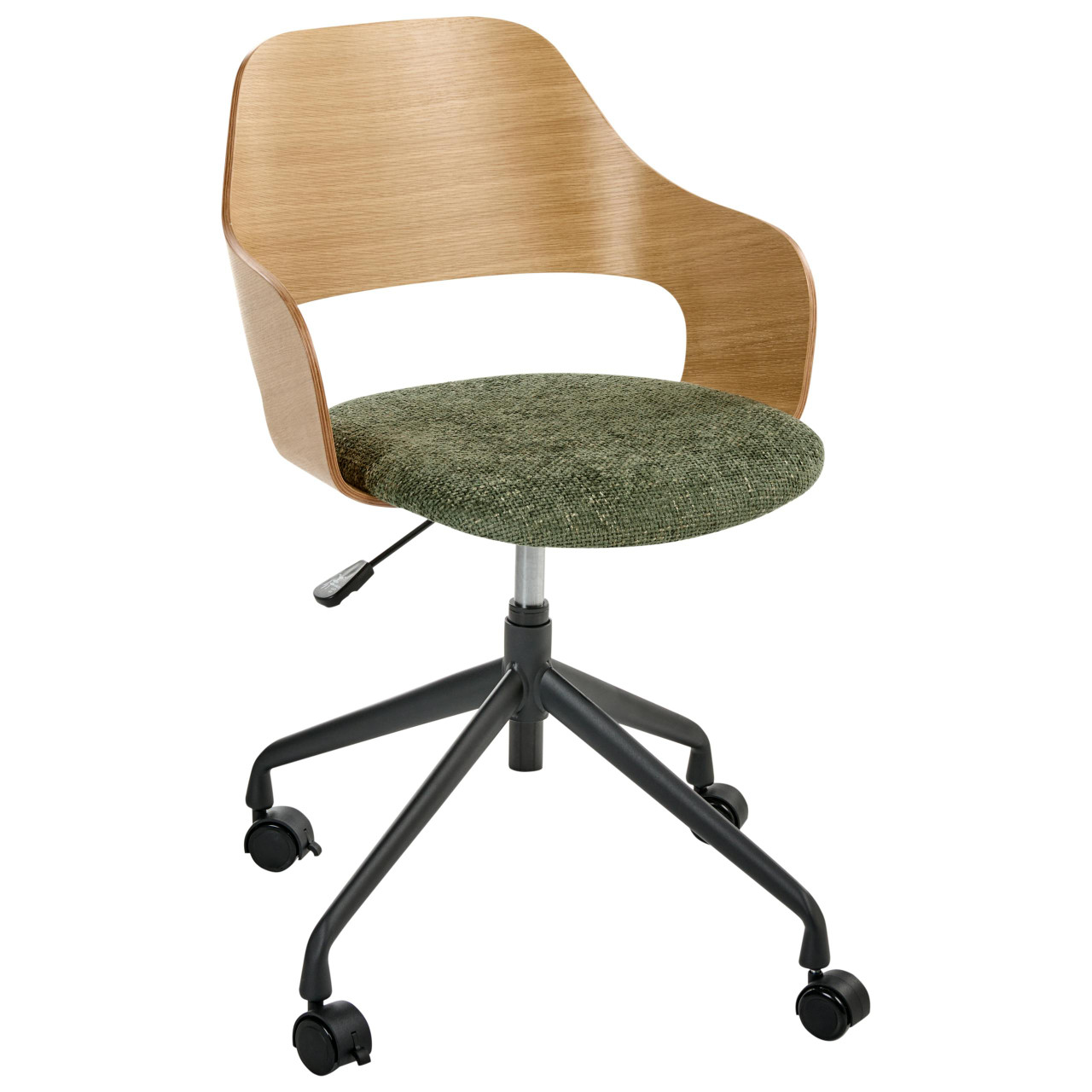 Cadeira home office NOVATO Linho sintético Verde