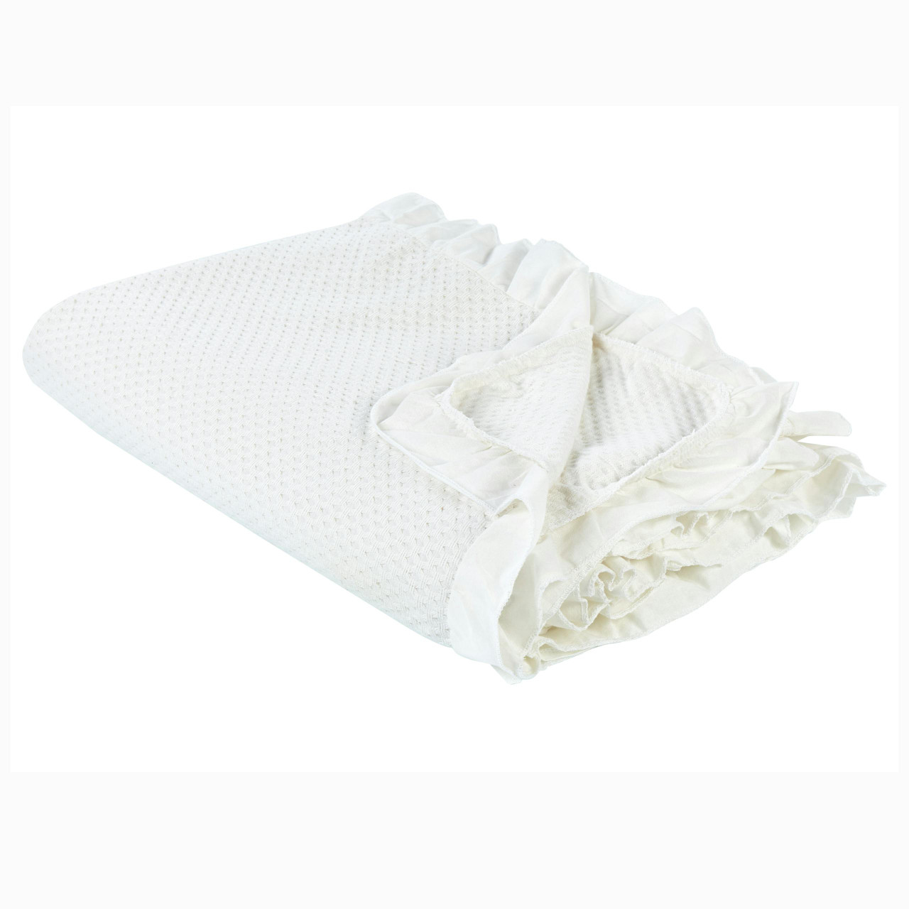 Colcha Hatton em Algodão Branco
