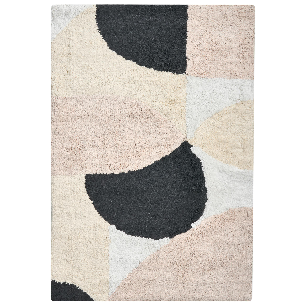 Tapete casa de banho SANOLI Creme 60 x 90 cm Algodão