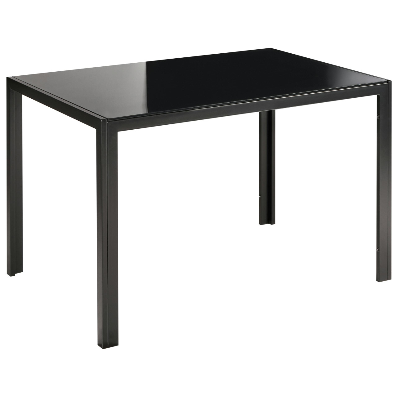 Mesa de jantar Lavos vidro temperado preto