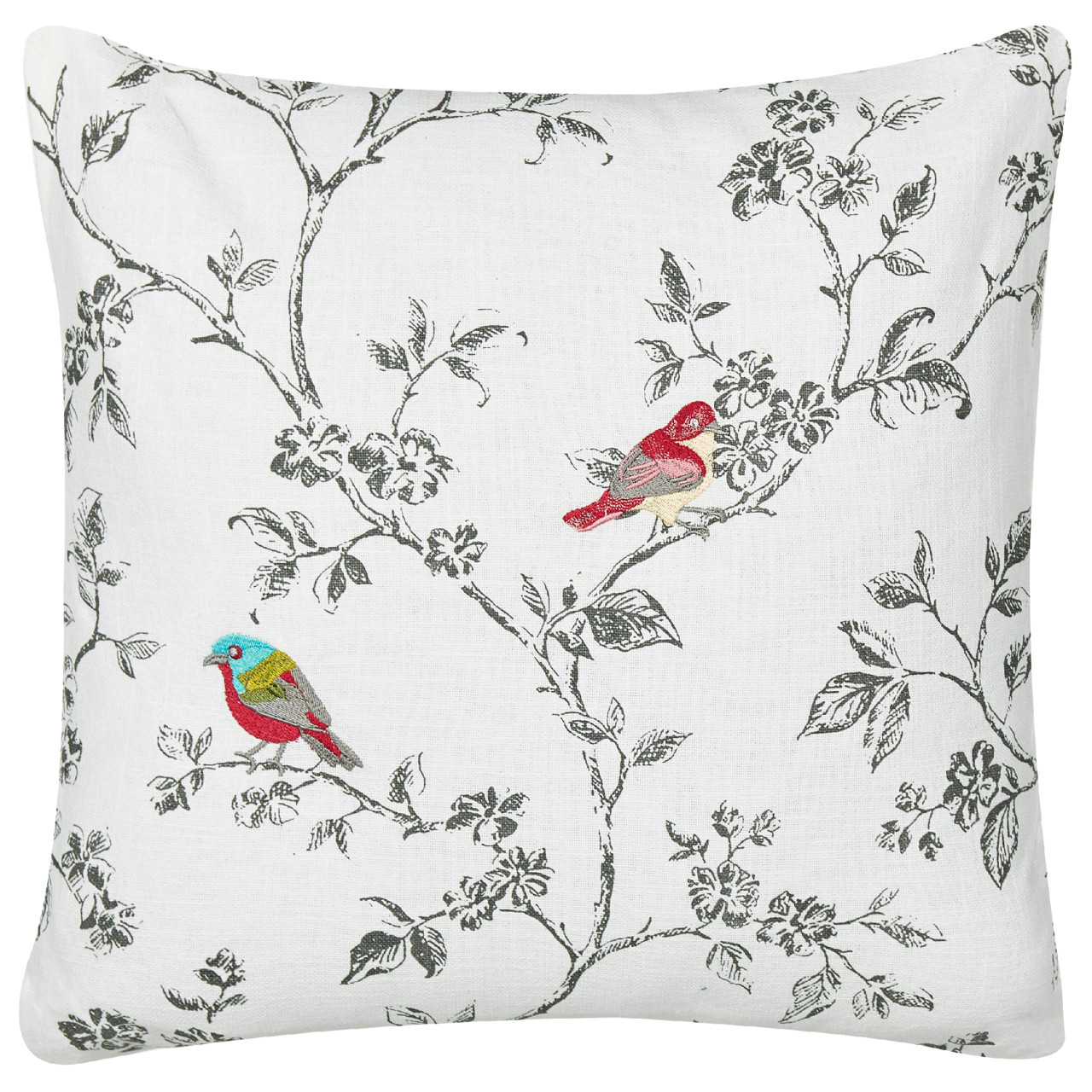 Almofada Decorativa Beliani Dillenia De Algodão Branco 45x45x6