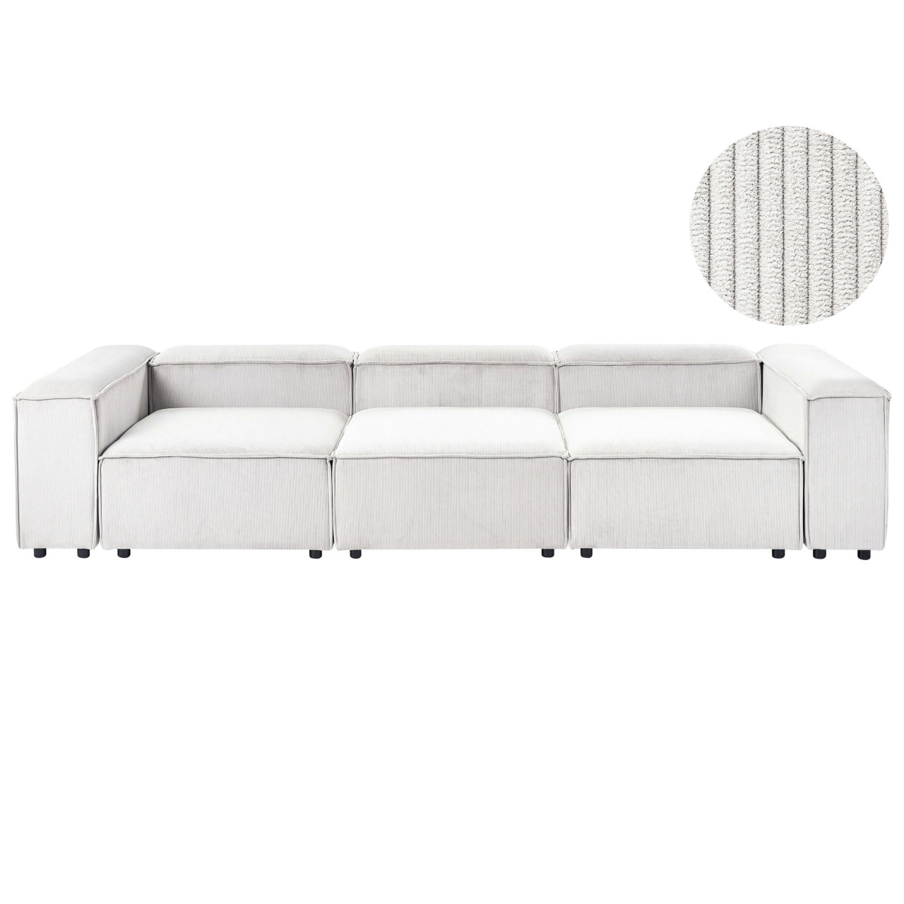 Sofá modular 3 lugares ARDAL Bombazine Branco creme