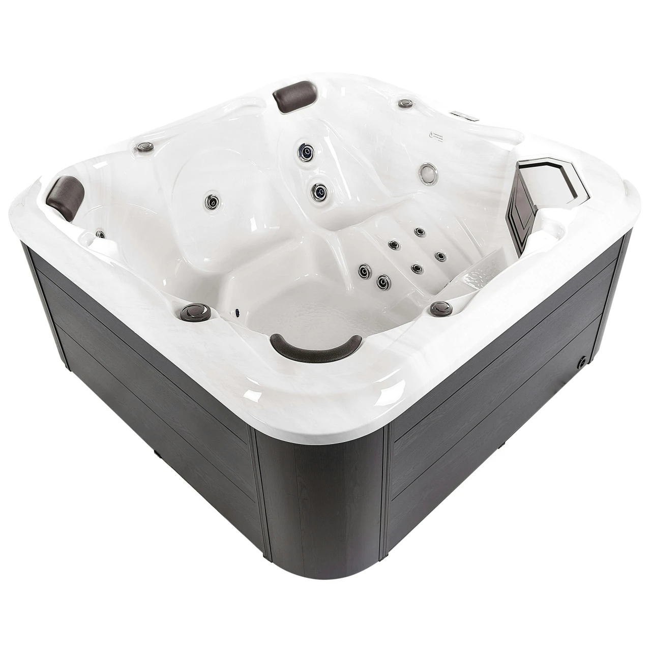 Banheira de hidromassagem quadrada acrílica para exterior 210x210x90
