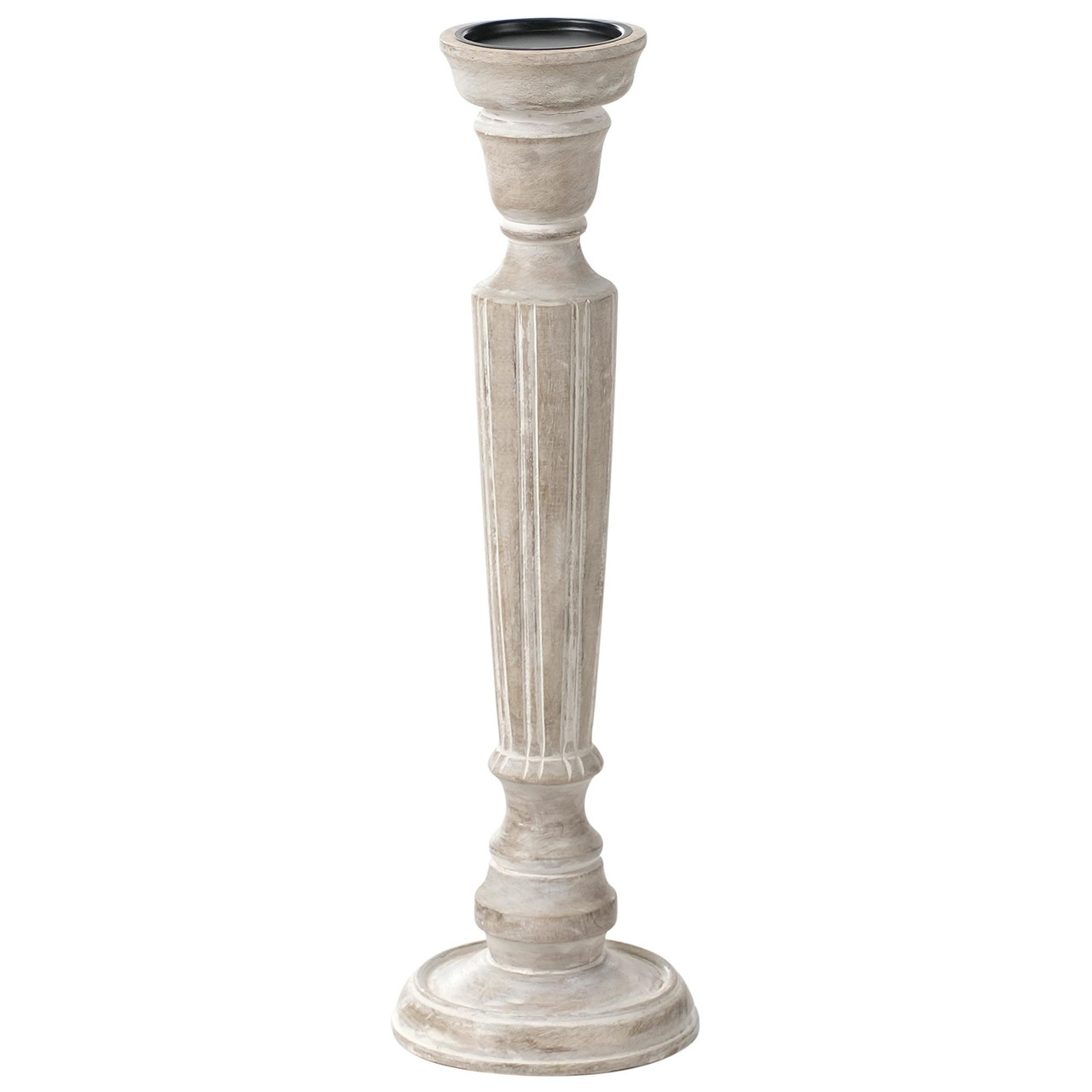 Candelabro MALLAWI Madeira de mangueira 50 cm Castanho claro