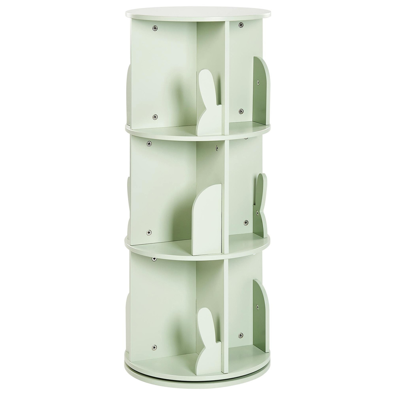 Estante rotativa Caney em MDF verde