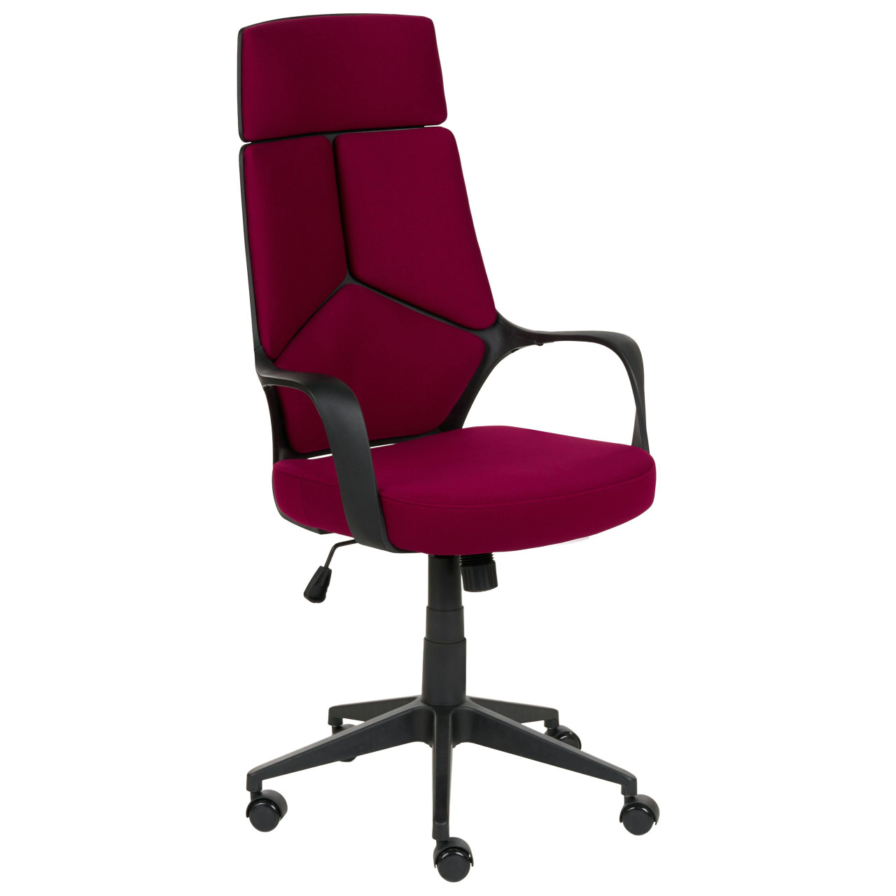 Cadeira de escritório BELIANI Delight de Tecido Vermelho 64x64x126