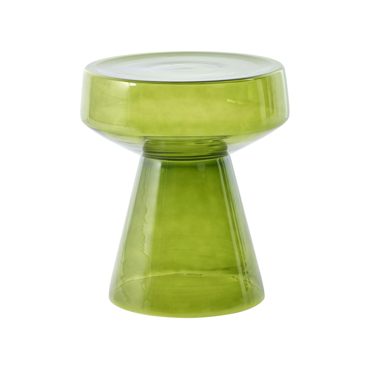 Mesa de apoio BELIANI Laguna de Vidro Verde 37x37x43