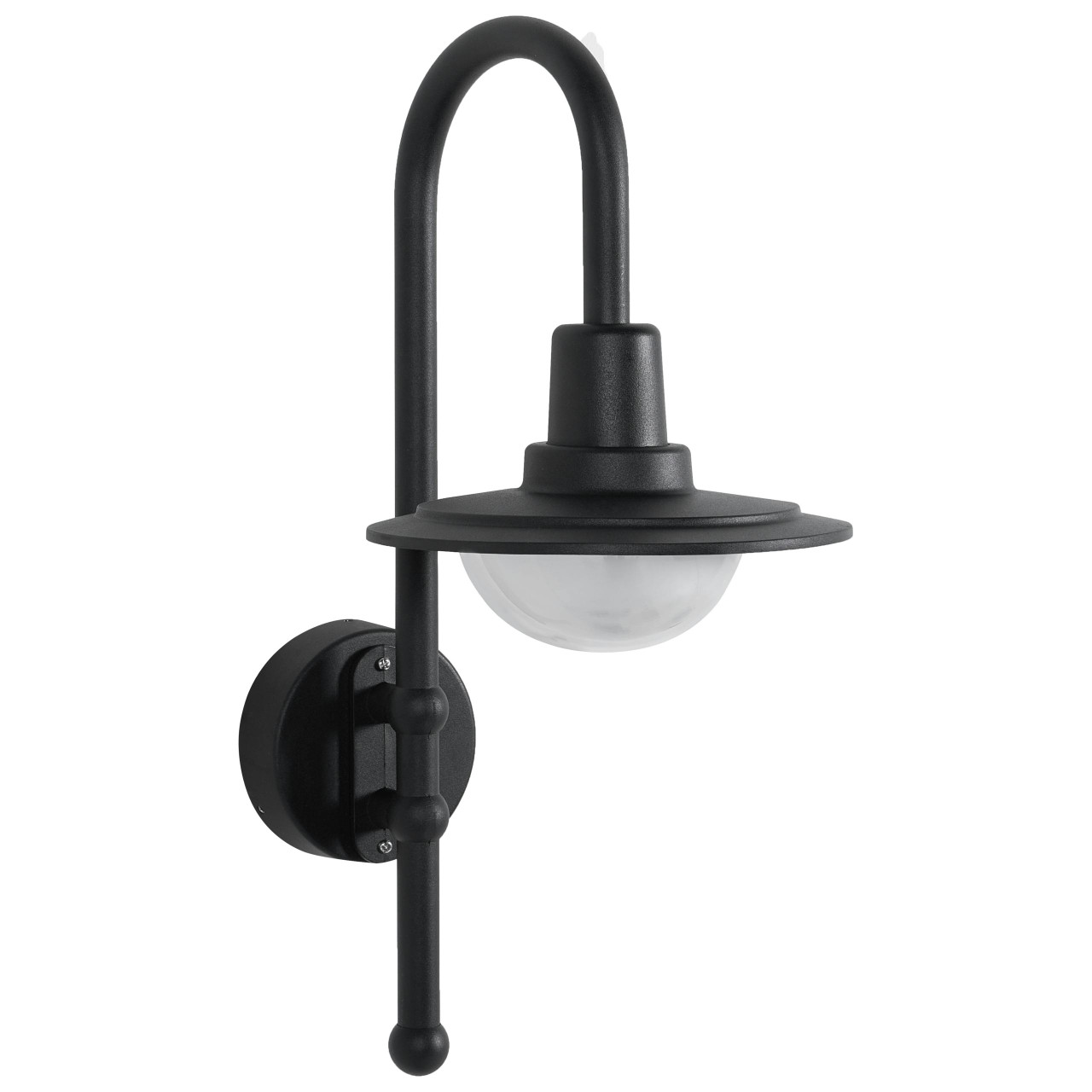 Candeeiro de parede LED para exterior PORTELO Preto