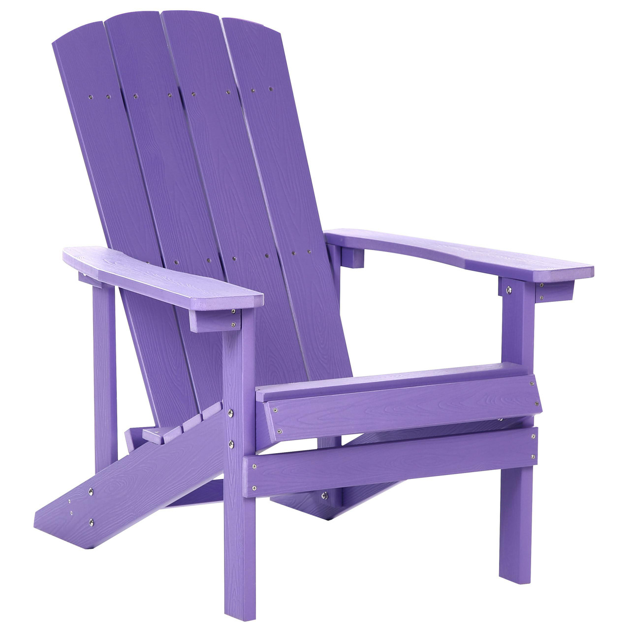 Cadeira de jardim Adirondack em madeira plástica violeta