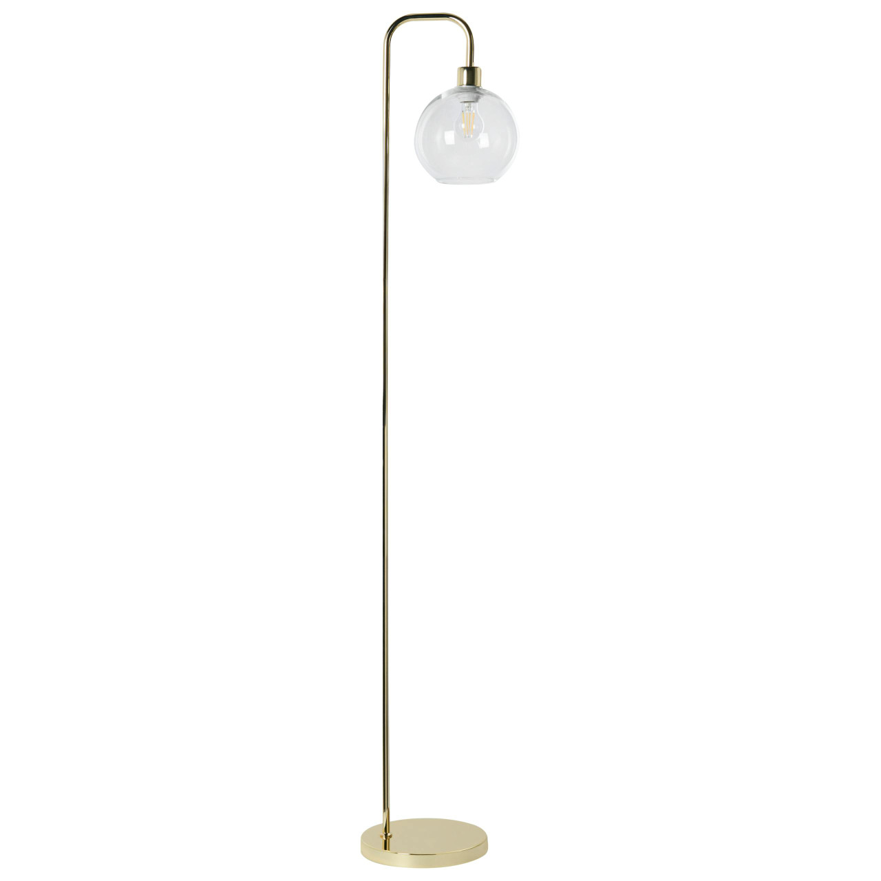 Candeeiro de pé BELIANI Okavango de Ferro Dourado 17x17x164