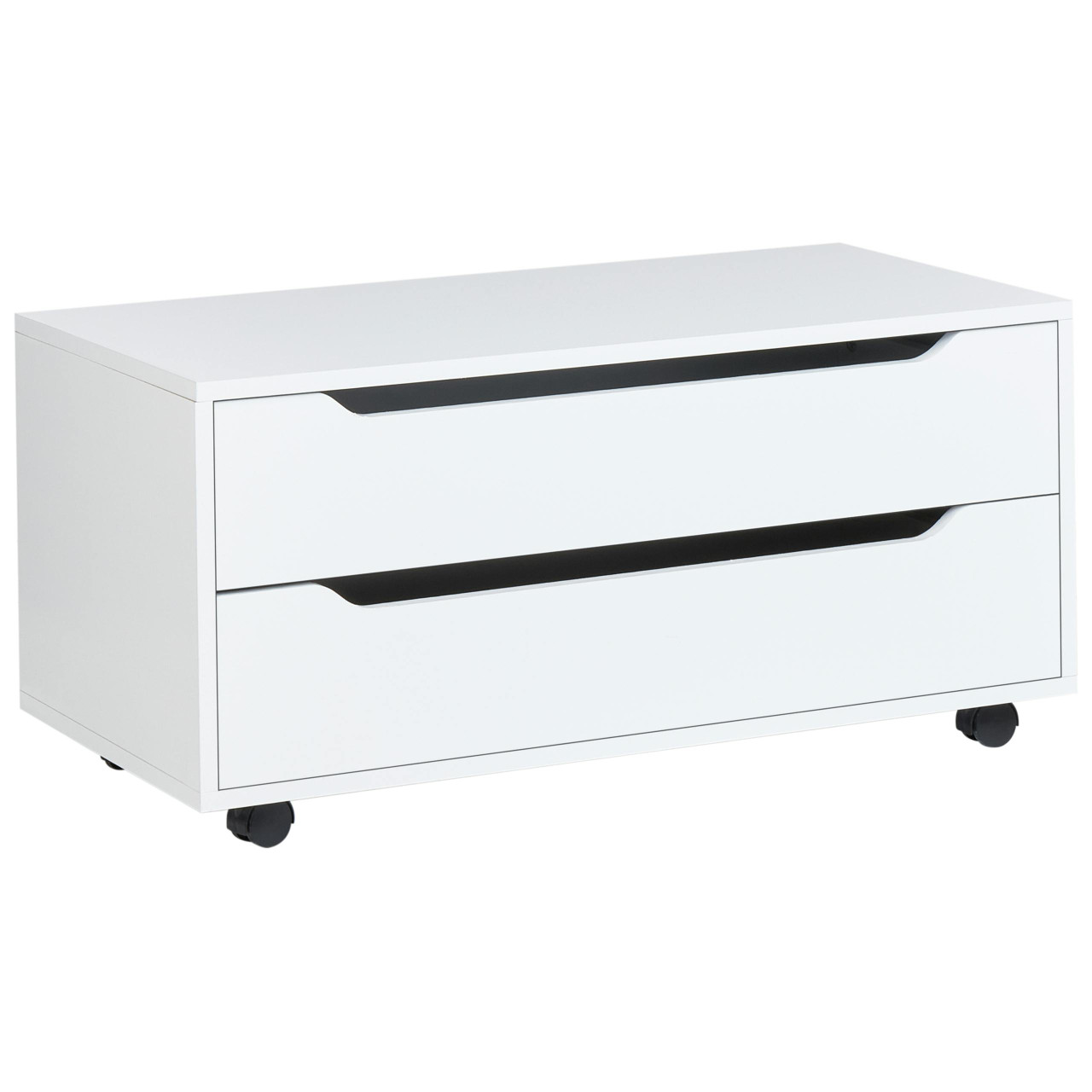Armário de casa de banho OSASCO com rodas 80 cm Branco