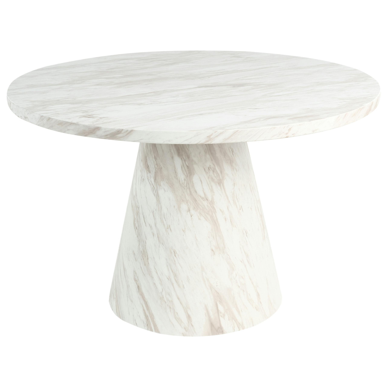 Mesa de jantar MERE Mármore branco 120 cm 120 cm