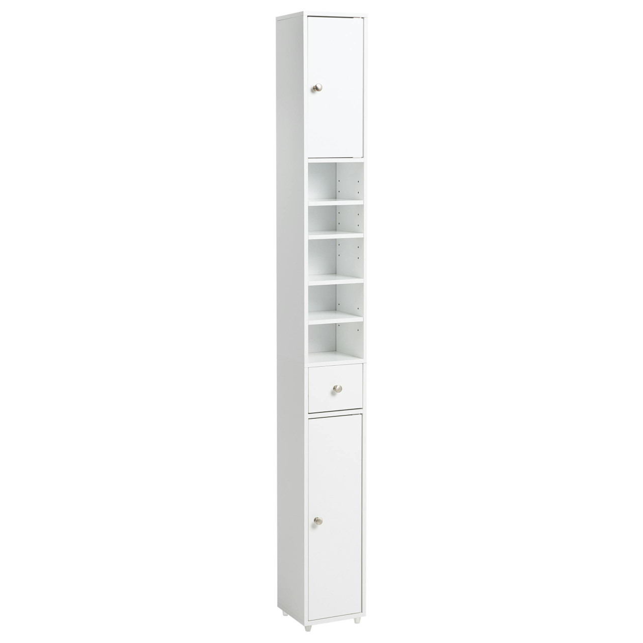 Armário de casa de banho BELIANI Cuicocha de MDF Branco 20x20x180