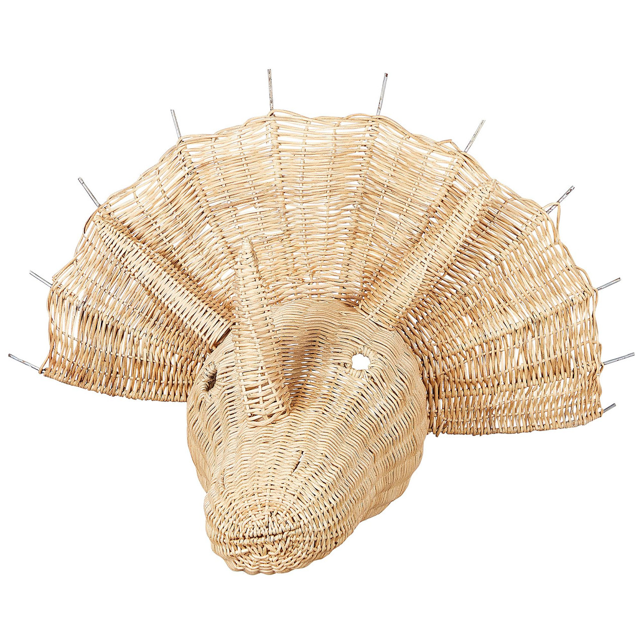 Decoração de parede Dinossauro BIOKO Rattan 44 cm Natural