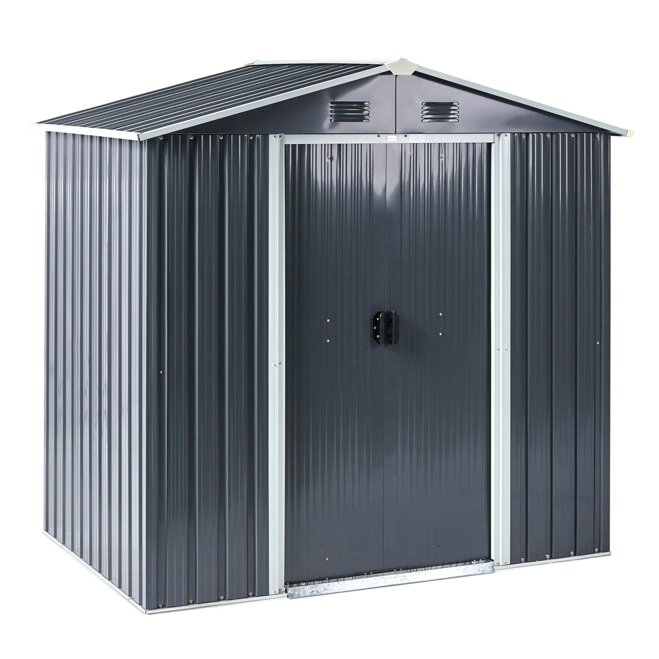 Abrigo de jardim CIRELLA 194 cm 118 cm Cinzento grafite
