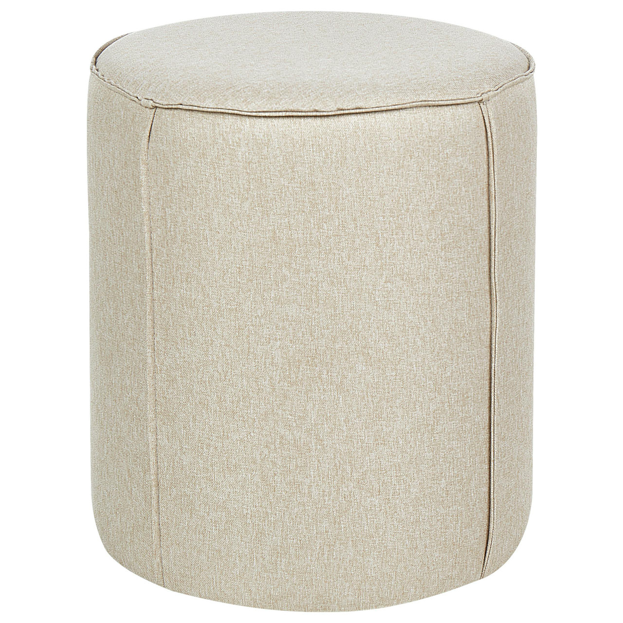Pufe Sedona em linho sintético creme