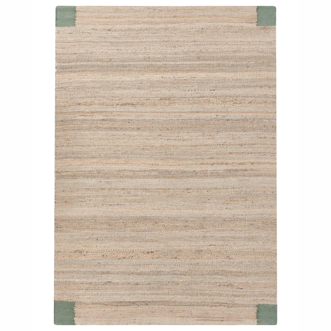 Tapete AMRAVATI Creme/Verde 160 x 230 cm Juta
