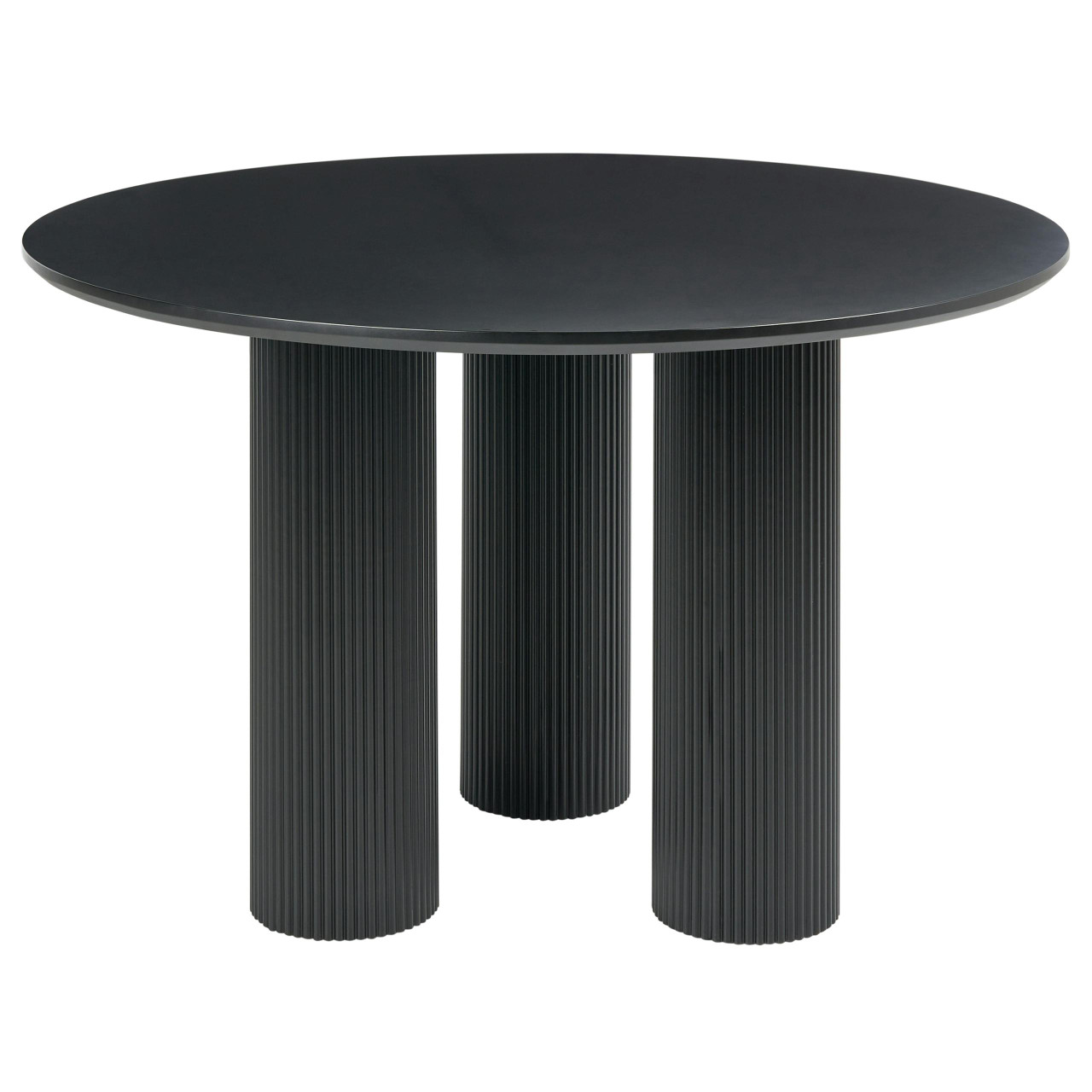 Mesa de jantar BELIANI Tulemalu de MDF Preto 120x120x75