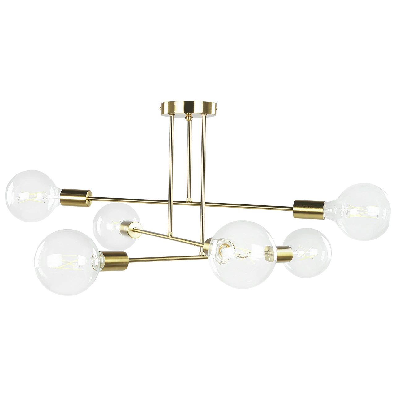 Candeeiro de teto moderno Kidane em metal bronze