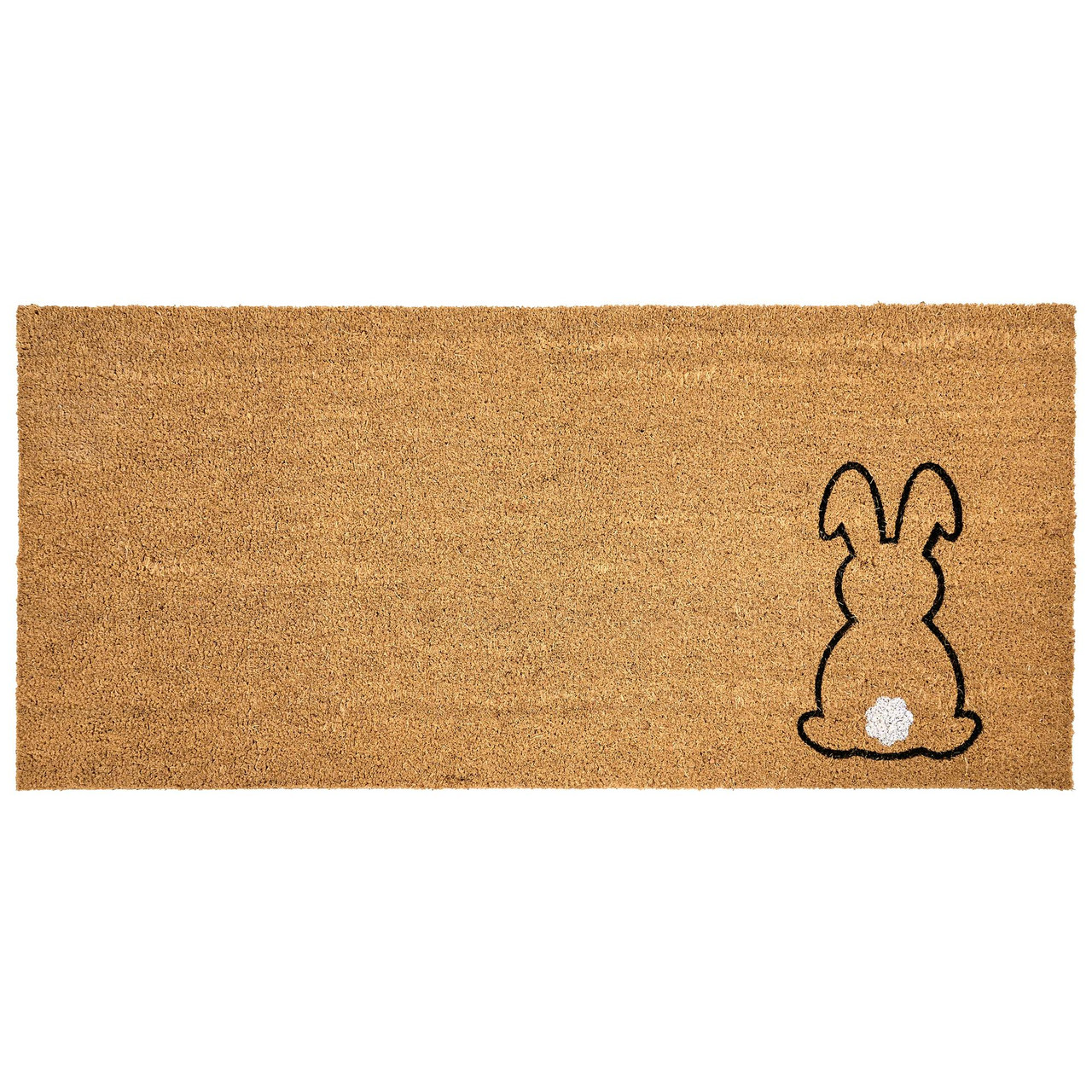 Tapete de entrada LINGAYEN Natural 55 x 120 cm Coelho Fibra de coco