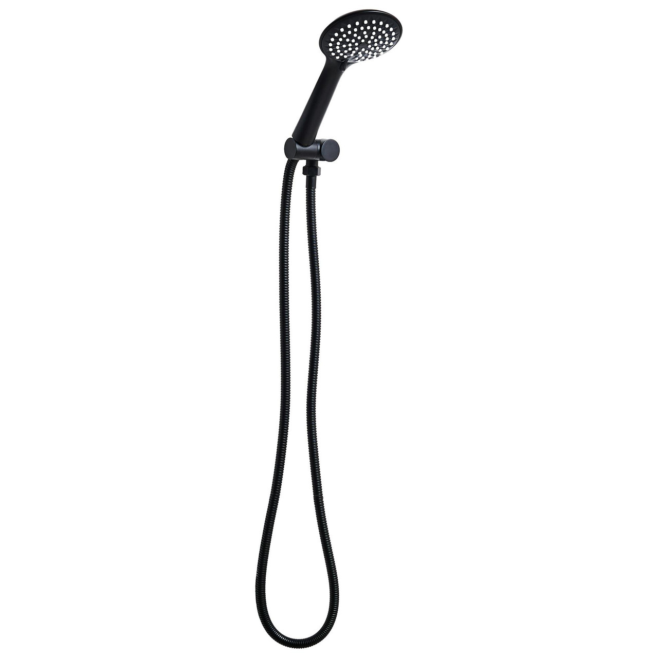 Conjunto de alcachofa e mangueira Tarma em ABS preto