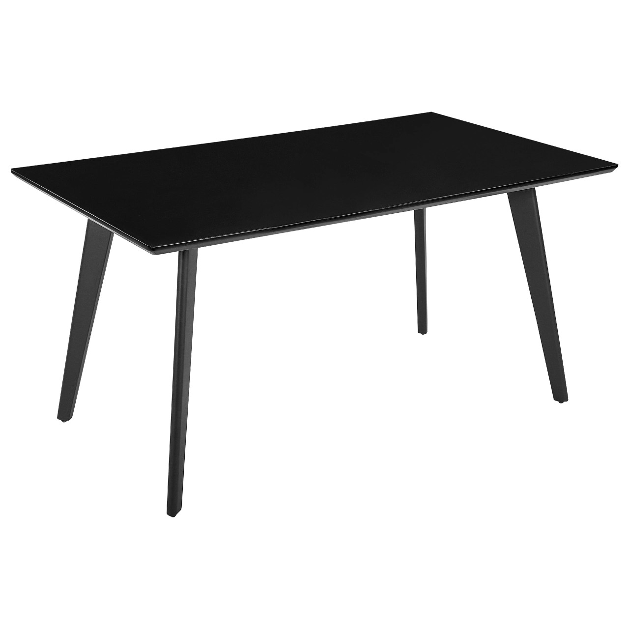 Mesa de jantar BELIANI Dorcas de MDF Preto 90x150x75