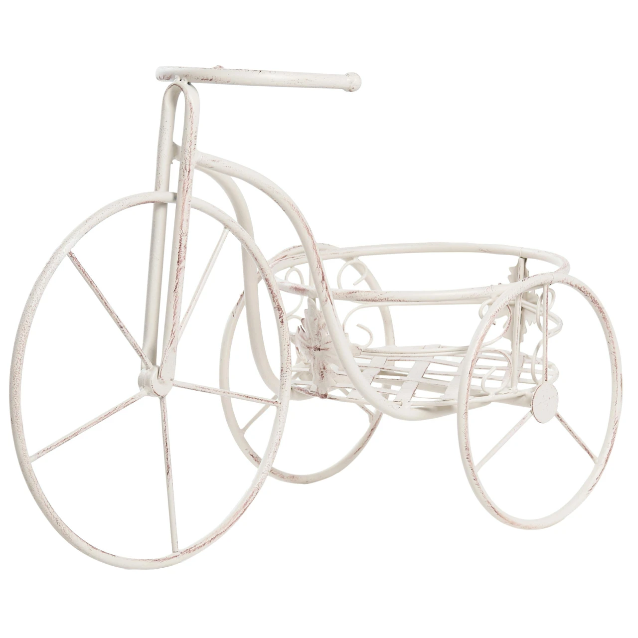 Suporte para vasos BELIANI Harebell de Ferro Branco 52x26x35