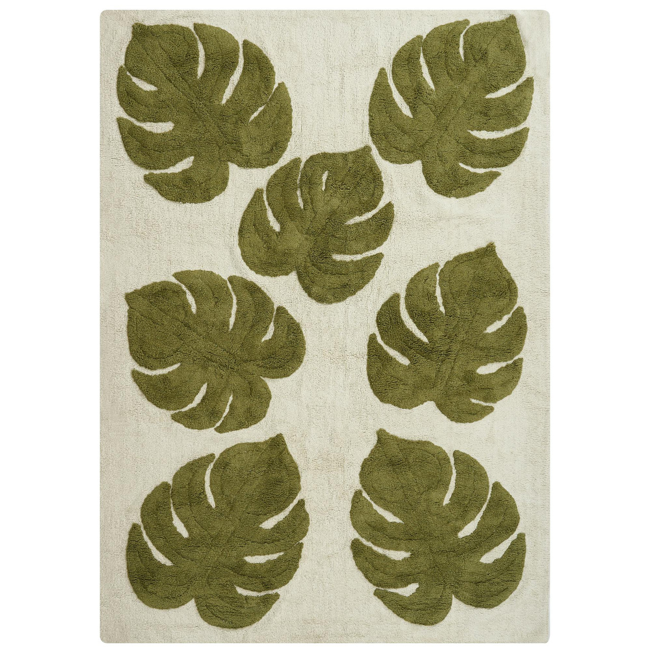 Tapetes para Crianças BOTANIST Creme 140 x 200 cm Algodão