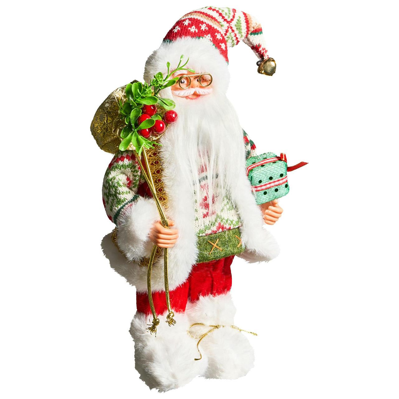 Decoração de Natal MOSVATN Pai Natal 37 cm Vermelho/Verde