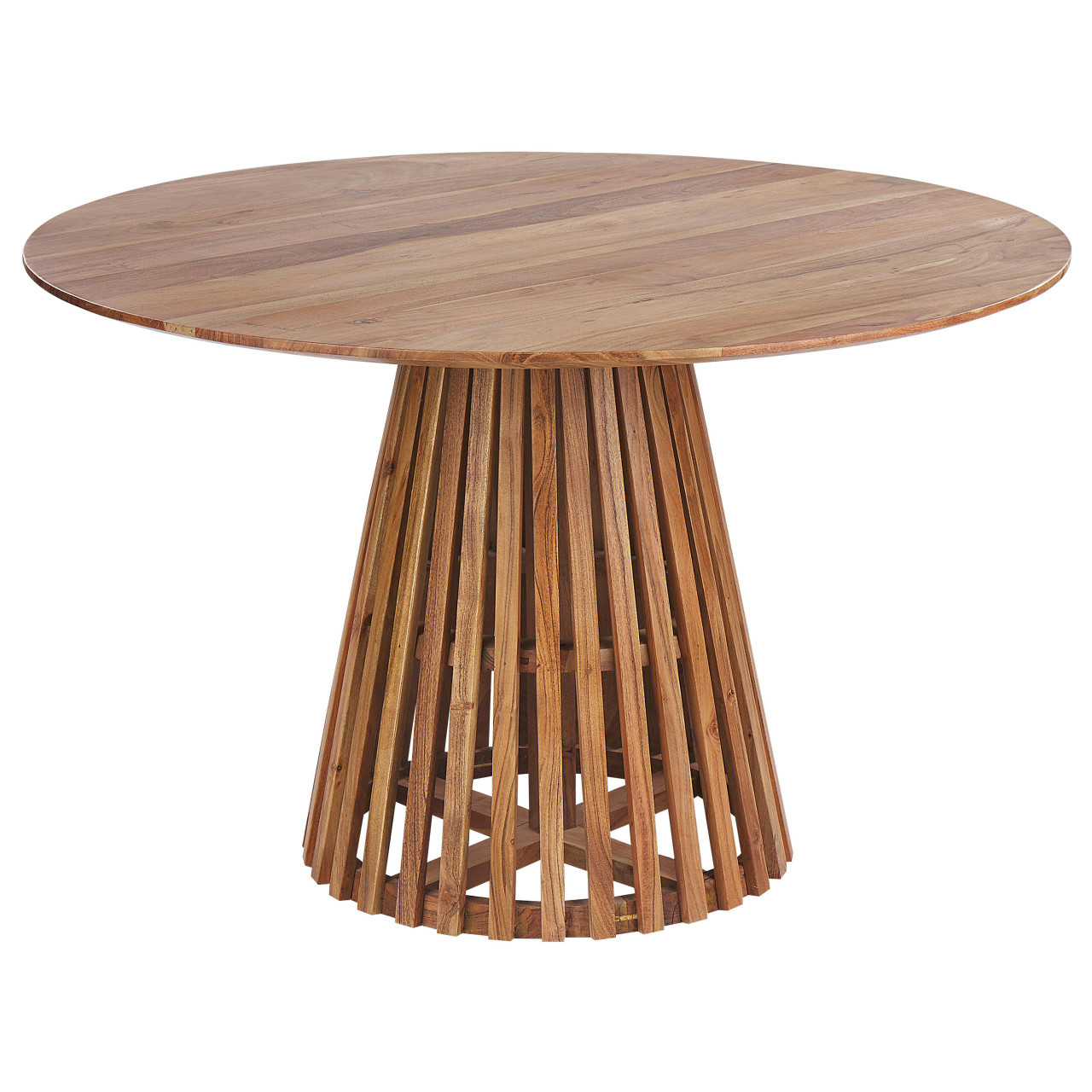 Mesa de jantar redonda Mesilla em madeira de acácia natural