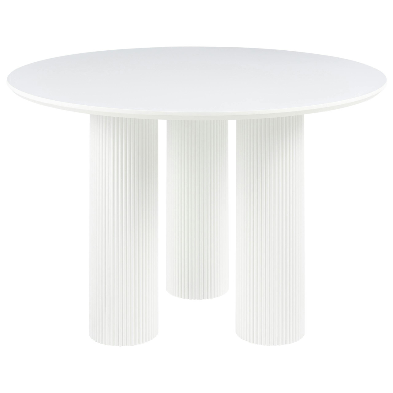 Mesa de jantar BELIANI Tulemalu de MDF Branco 120x120x75
