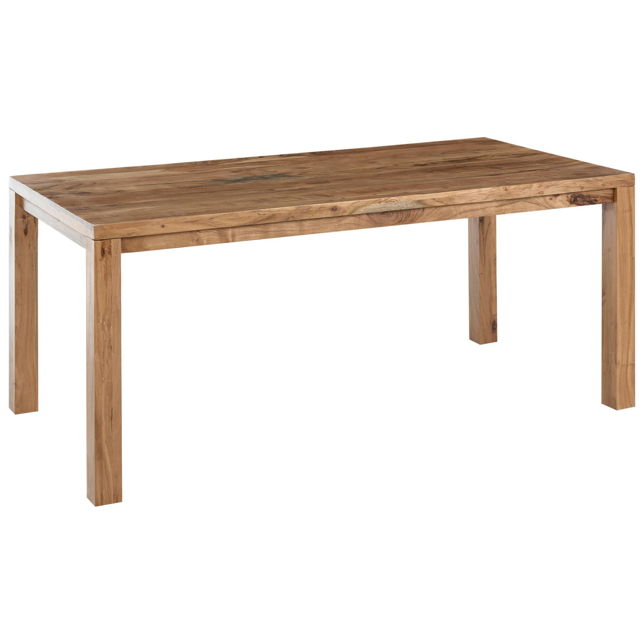Mesa de jantar de exterior para 6 pessoas BELIANI Tesa de Madeira de acácia Castanho 90x180x78