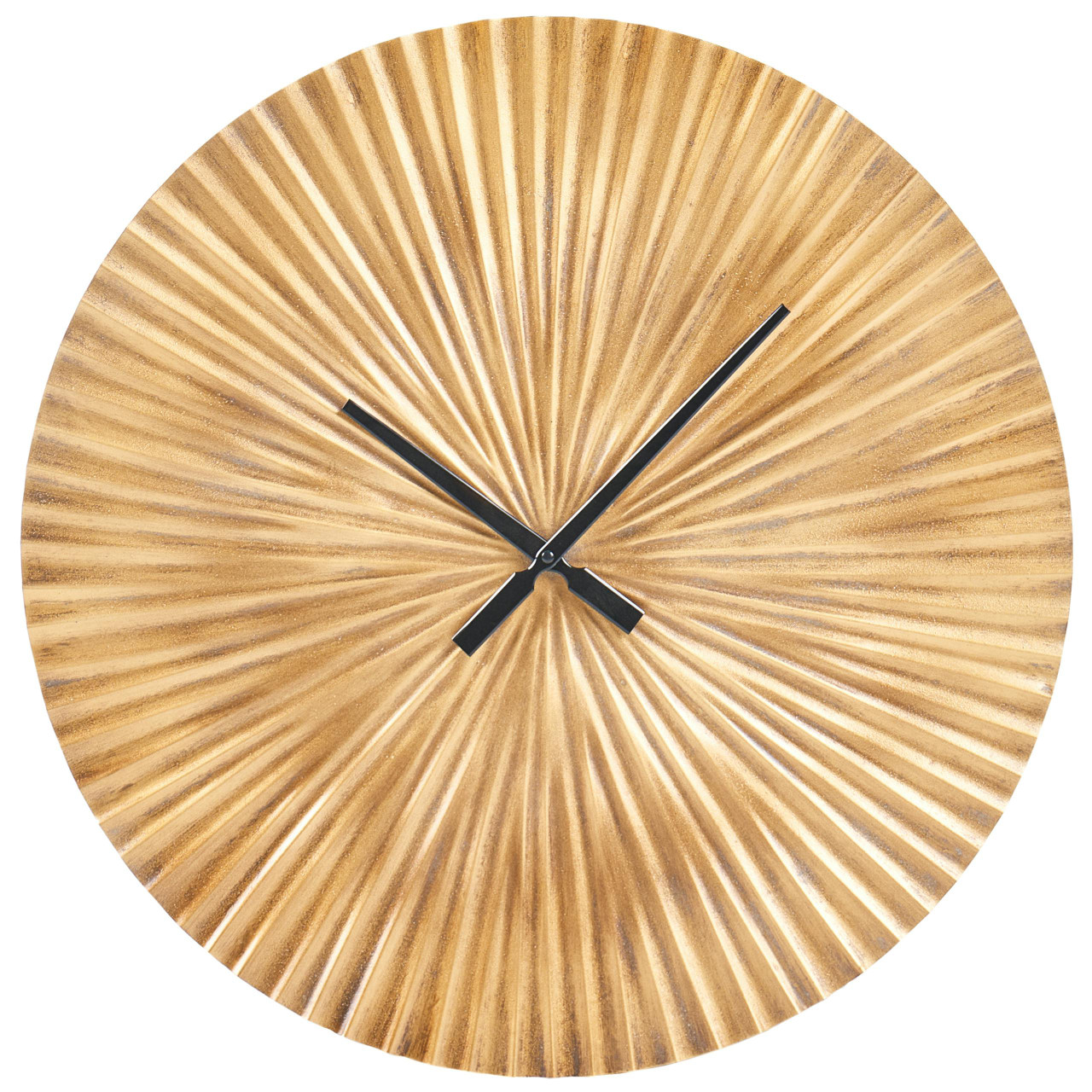 Relógio de parede VAIGAI 59 cm Metal Dourado
