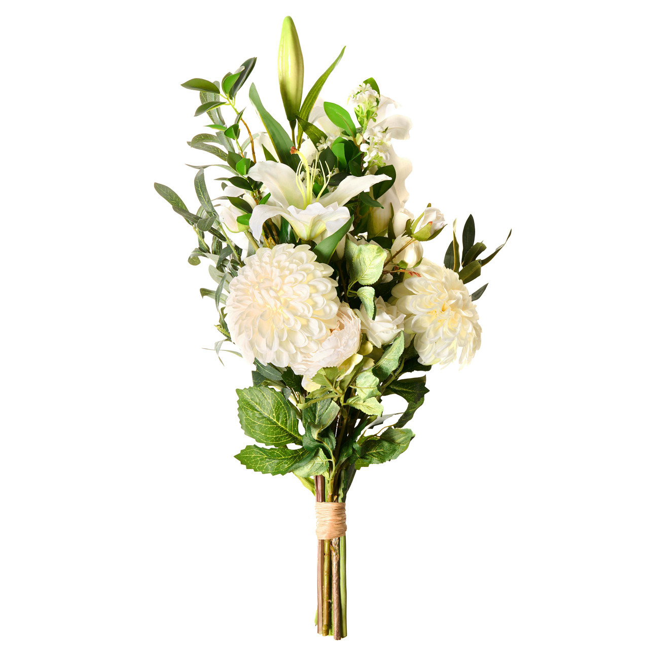 Ramo de flores artificiais PARREIRA 67 cm Branco