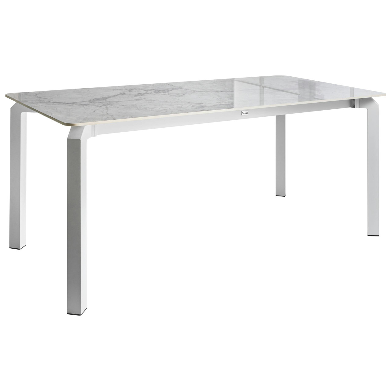 Mesa de refeição de jardim FELETTO 180 cm 90 cm Pedra Mármore branco