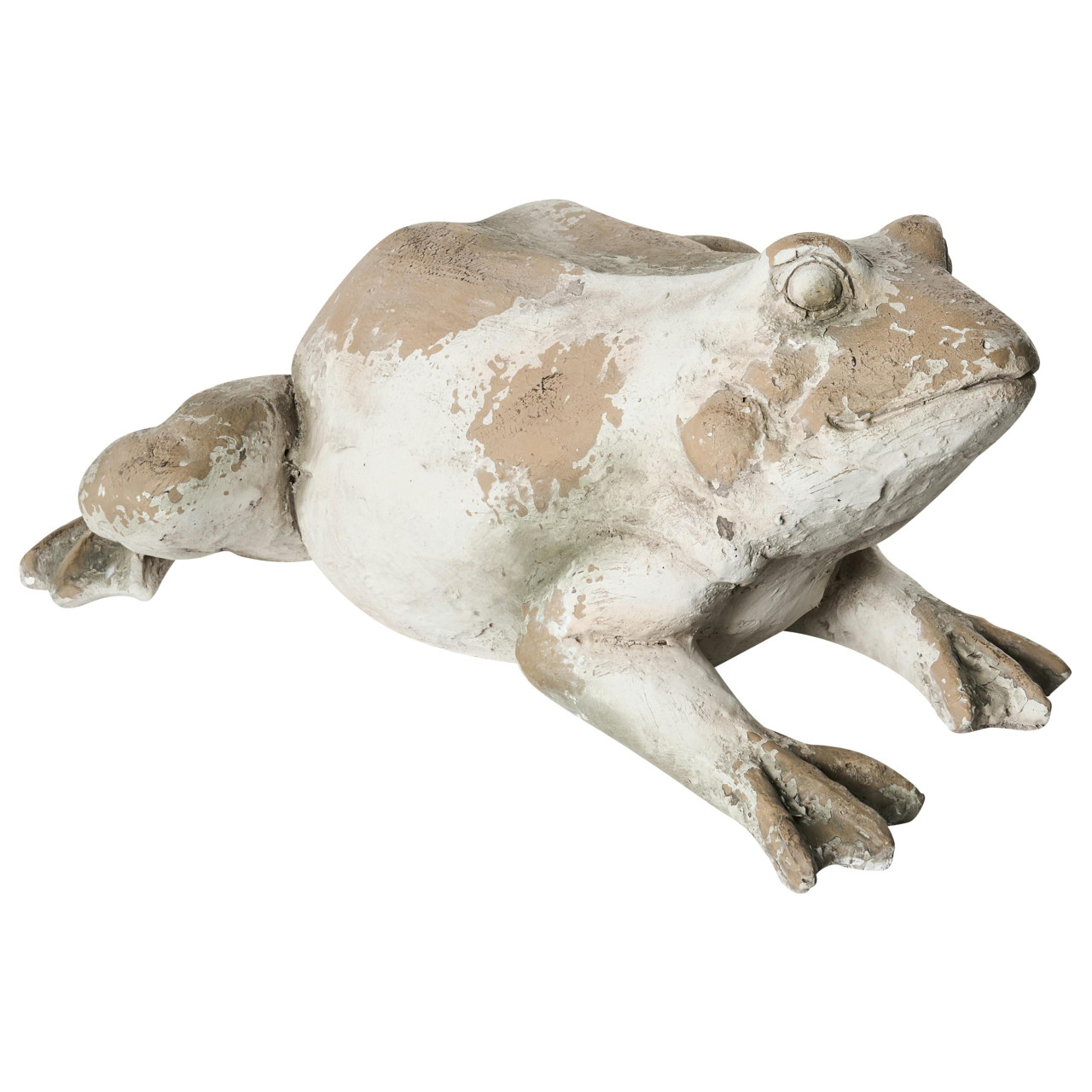 Estatueta para jardim CARAPELLE Sapo Creme