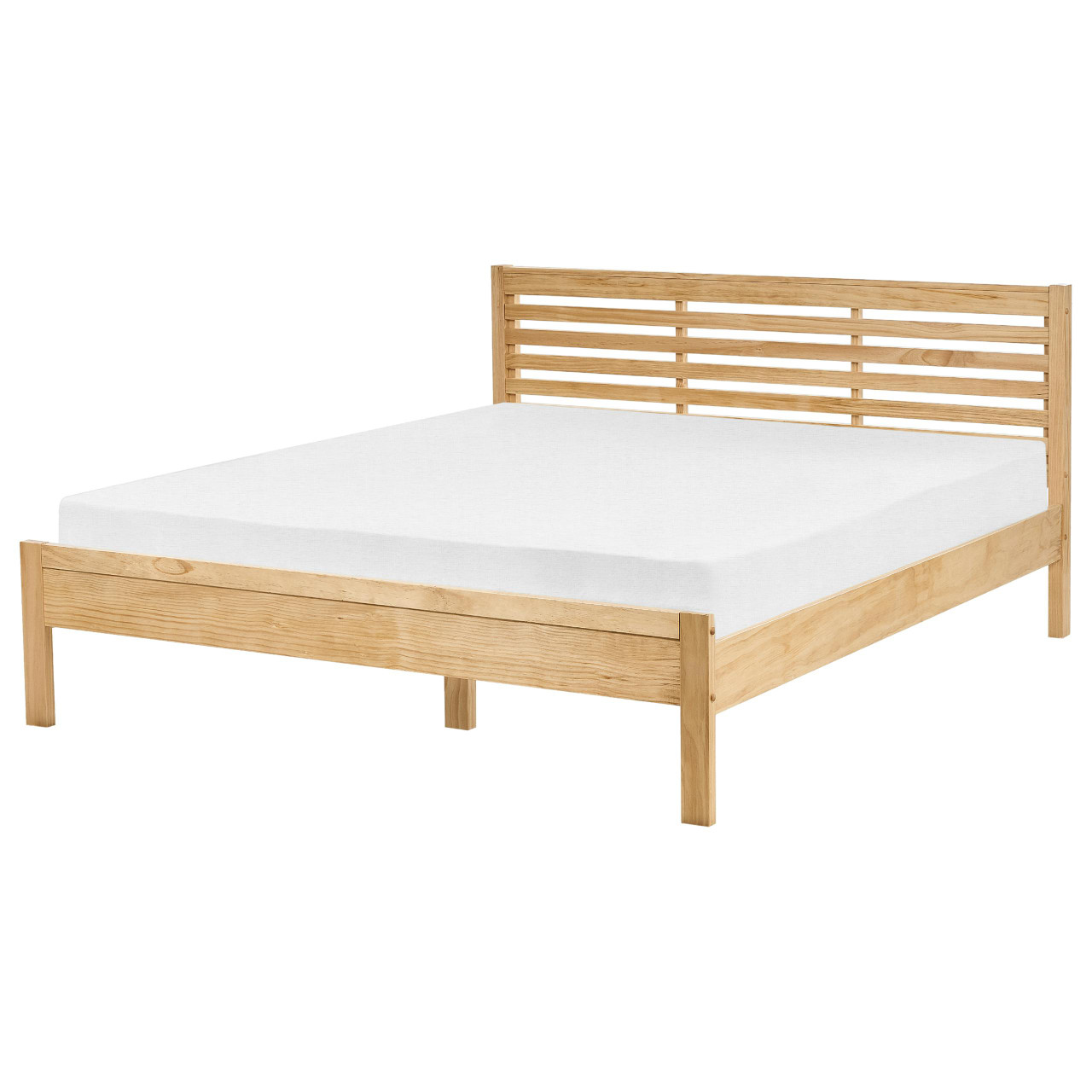 Cama de casal Carnac em pinho lacado