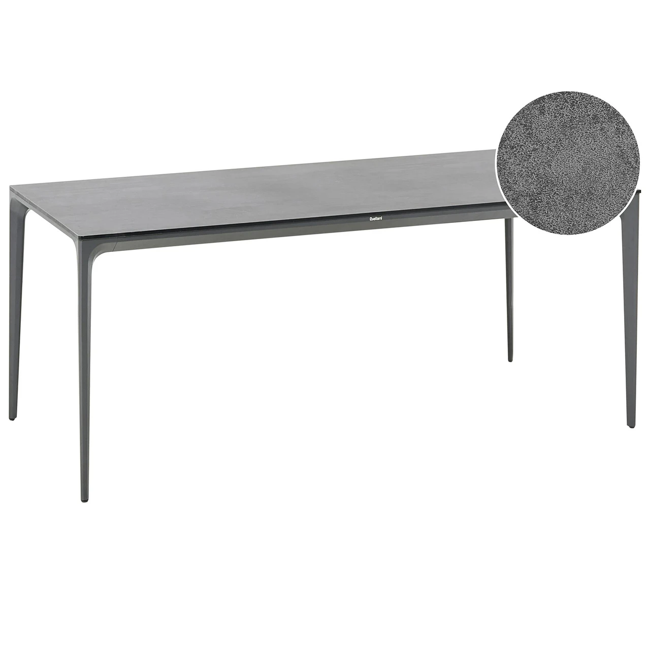 Mesa de jardim Sovareto em laminado HPL cinzento