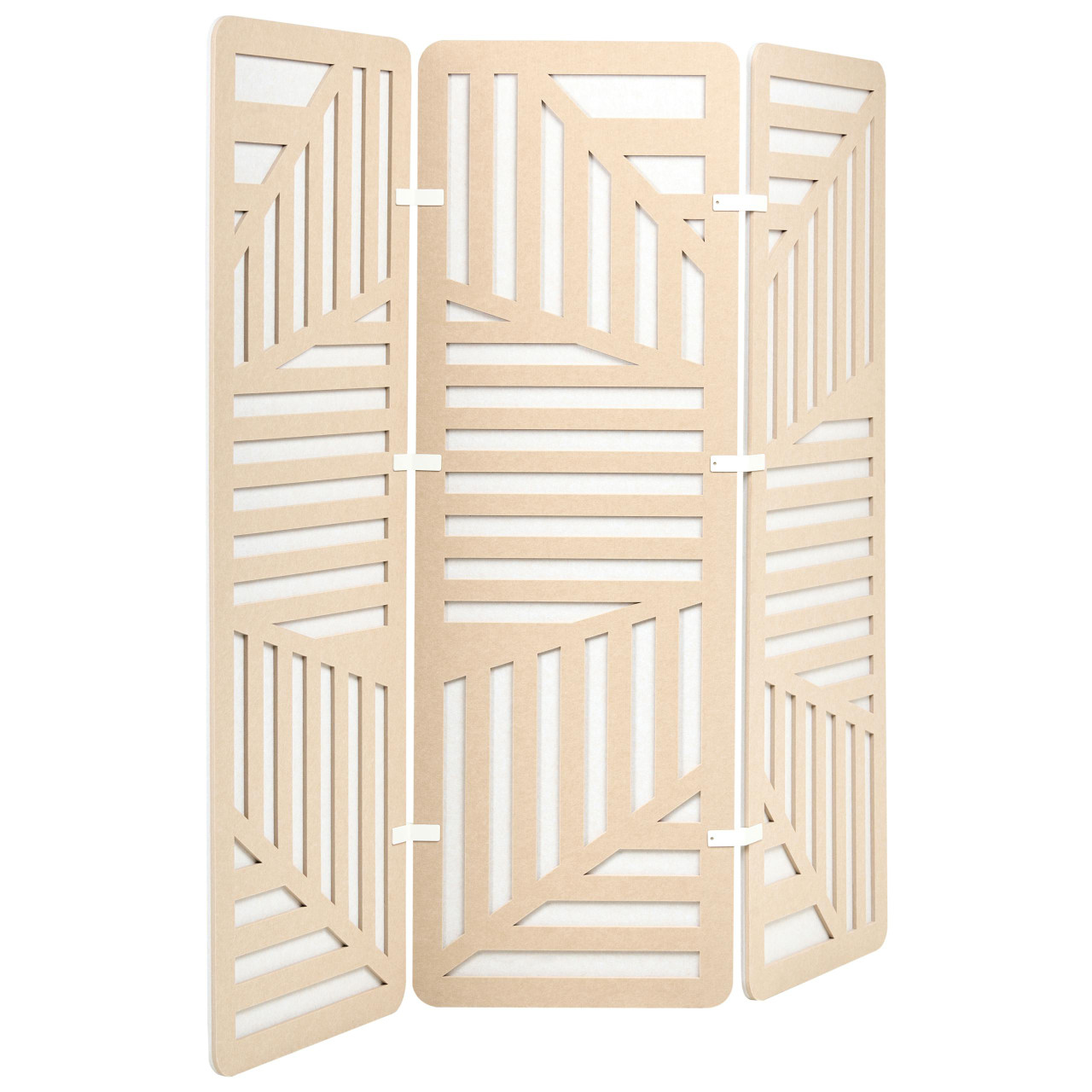 Biombo com 3 painéis FUTURA Creme 180 cm 180 cm