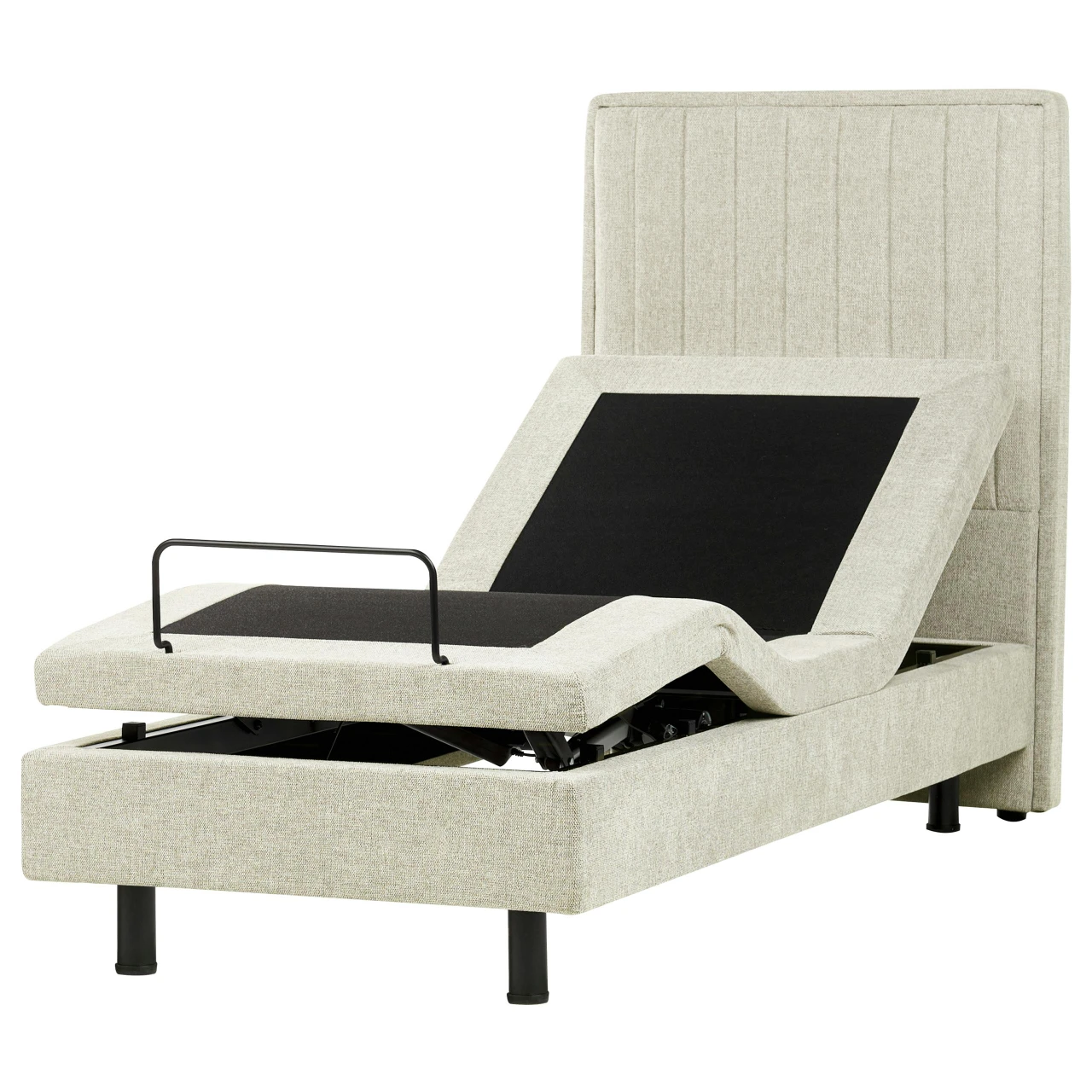 Cama ajustável Duke II em tecido bege - 625769