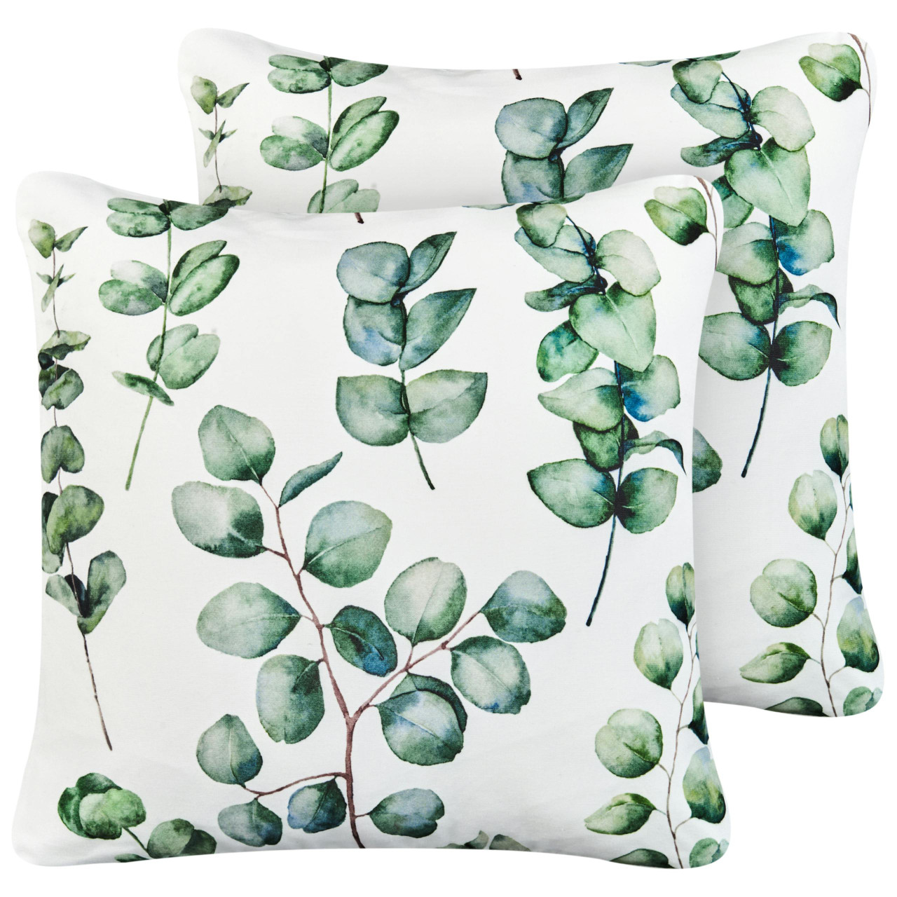 Conjunto 2 Almofadas de Exterior Bosque em Tecido Verde