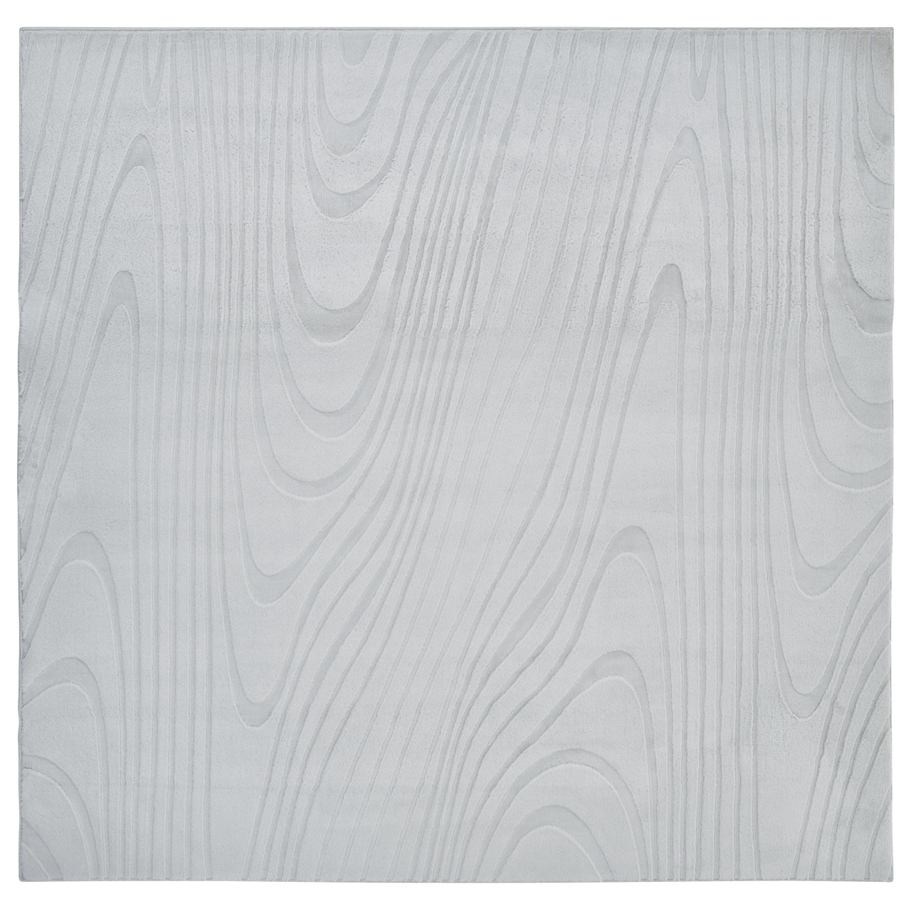 Carpete quadrada de pelo sintético de coelho macio BELIANI Ontake de Pelo sintético Cinzento 160x160
