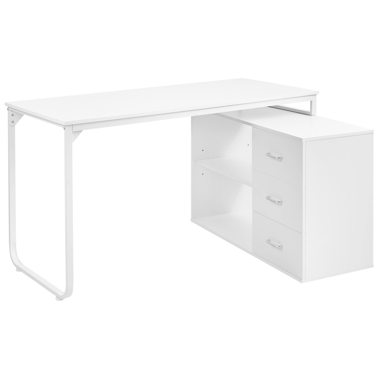 Secretária de canto SOGNE Branco 140 cm 100 cm