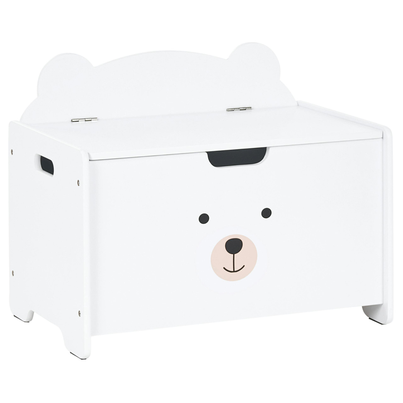 Baú para brinquedos BELIANI Mimili de MDF Branco 60x38x48