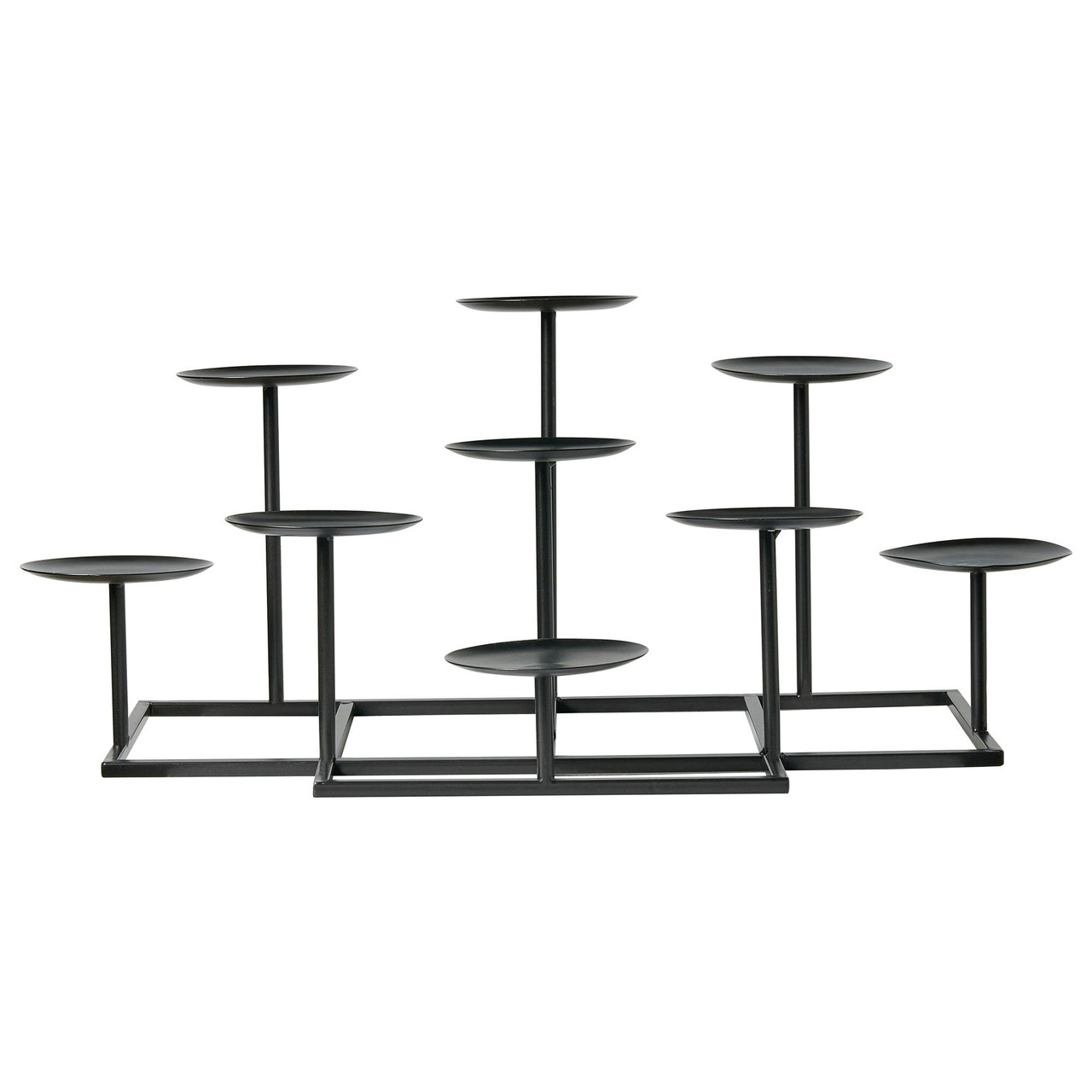 Candelabro Lamego em ferro pintado preto