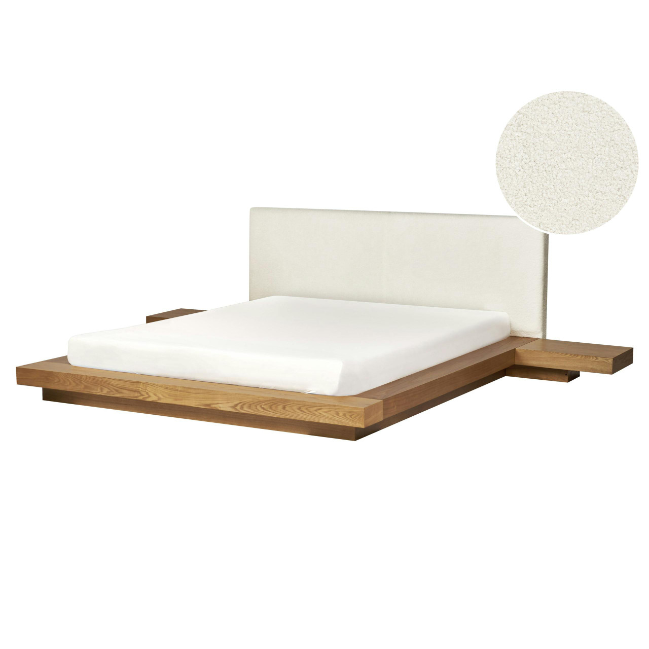 Cama Bouclé ZEN 160 x 200 cm Freixo natural