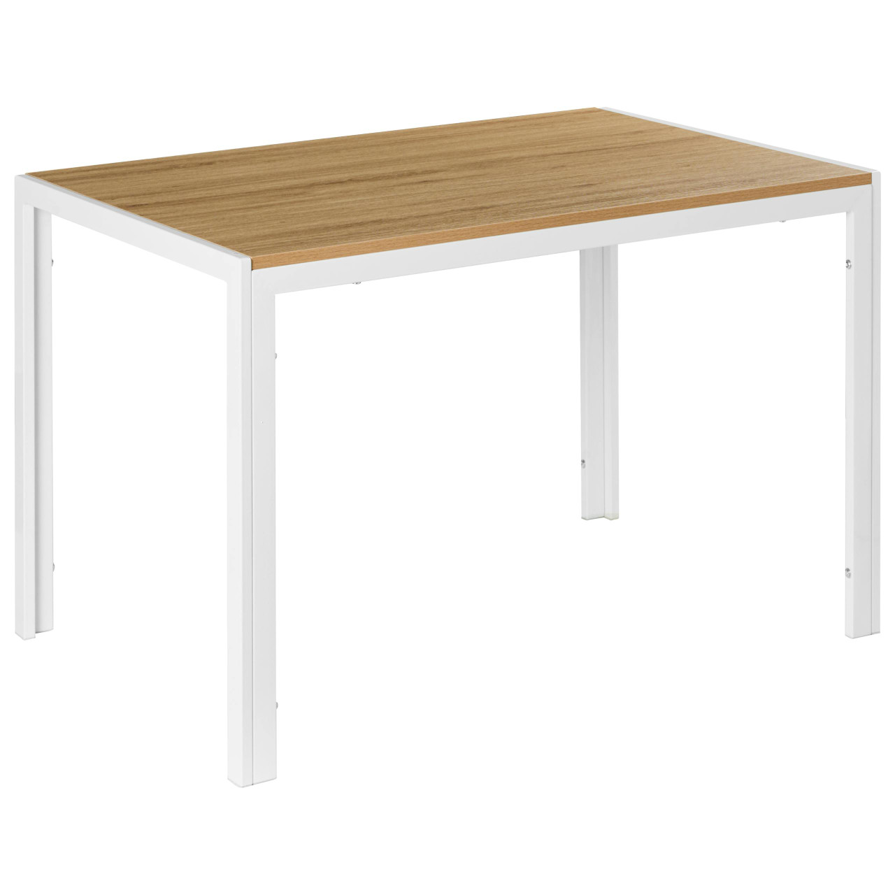 Mesa de jantar MANN Castanho/Branco 120 cm 70 cm