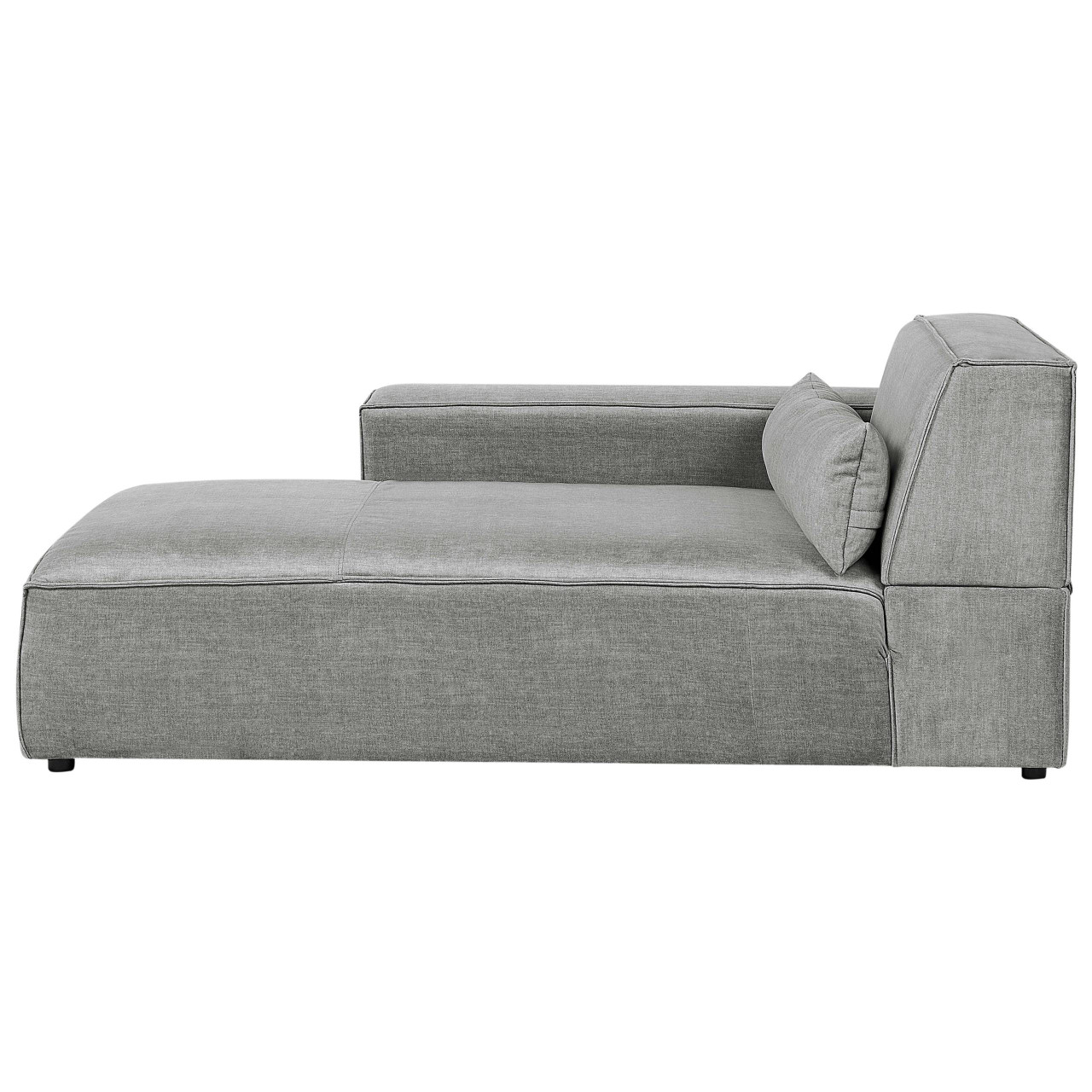 Chaise longue à direita HELLNAR Tecido Cinzento
