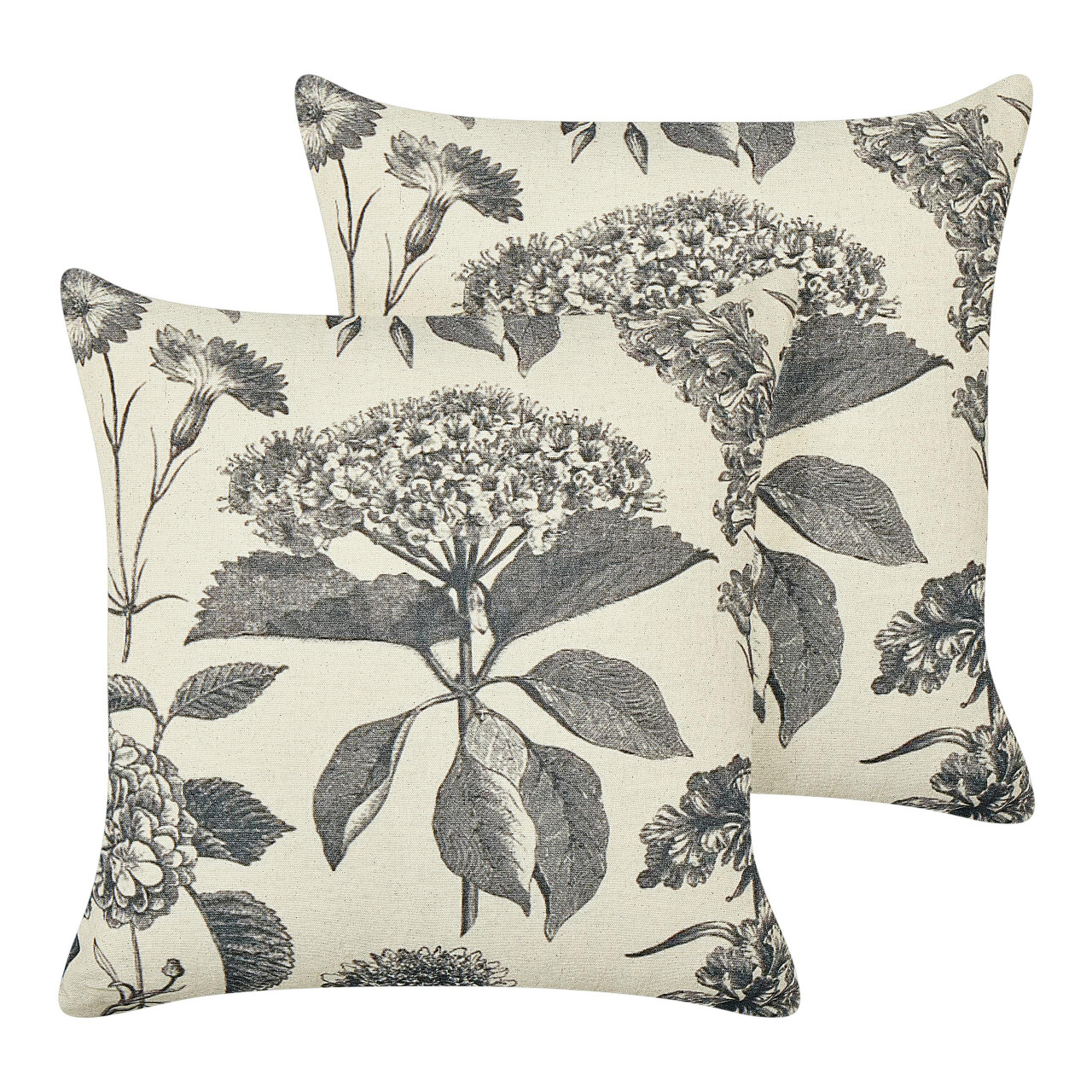 Almofada decorativa Rosemary em algodão creme conjunto 2